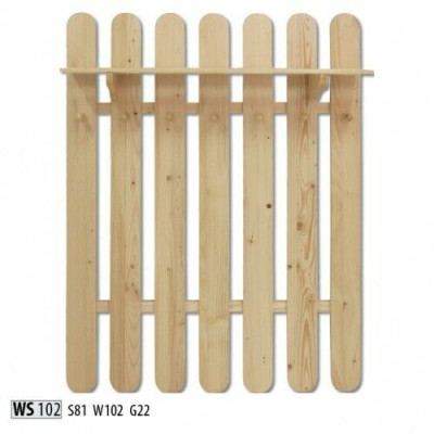 Armadio a muro appendiabiti in pino massiccio Armadio con 7 ganci