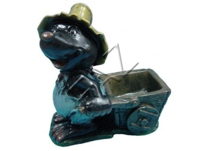 Design figura di talpa statua da giardino figure sculture decorazione nuova.