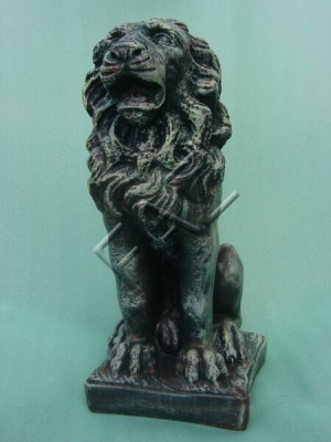 Design Leone Statua Scultura Figure Sculture Giardino Decorazione Decorativa Nuovo