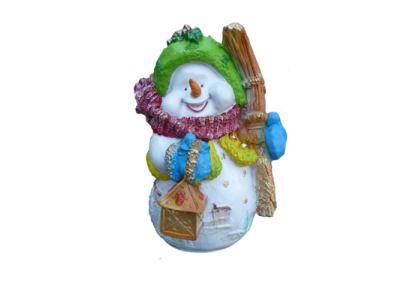 Uomo di neve figura statua decorativa figure decorative 40cm invernale nuovo statue nuovo scultura.
