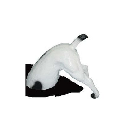 Statua del cane con il sedere, figura da giardino folle, 35 cm di scultura di figure e statue.