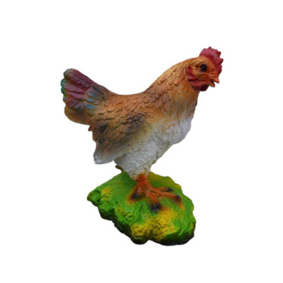 Pollo 32 cm Statua Scultura da giardino Decorazione Sculture Decorative