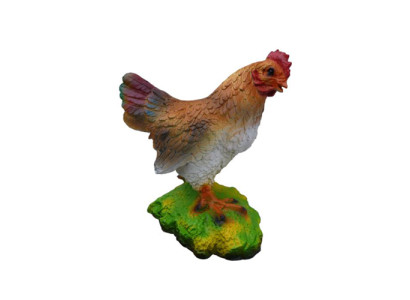 Pollo 32 cm Statua Scultura da giardino Decorazione Sculture Decorative