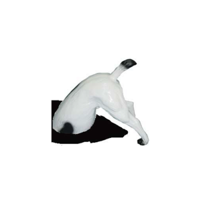 Statua del giardino pazza con il posteriore Hund 25 cm scultura figure statuine.