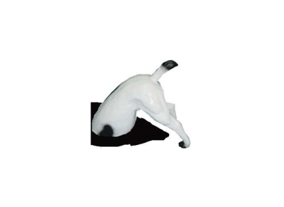 Statua del giardino pazza con il posteriore Hund 25 cm scultura figure statuine.