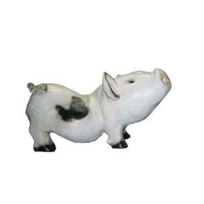 Maiale Mast Stalla Decorazione Statua Giardino Figure Statuetta Animale Salame Statue 24cm