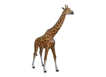 Scultura moderna di una giraffa, figura decorativa, sculture per zoo, nuova, 320x227x62cm.