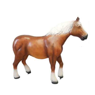 Stallone russo Cavallo Decorazione Statua Figure Statue Scultura di 80cm