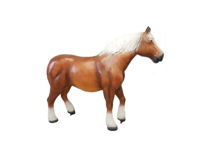 Stallone russo Cavallo Decorazione Statua Figure Statue Scultura di 80cm