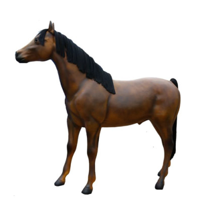 Stallone russo Cavallo Decorazione Statua Scultura Figura 223cm