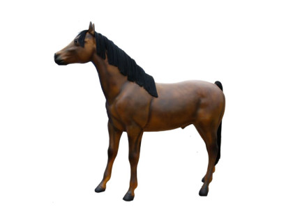 Stallone russo Cavallo Decorazione Statua Scultura Figura 223cm