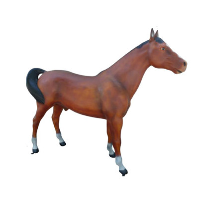 Stallone russo decorativo in figura statua di cavallo statua scultura da 223 cm.