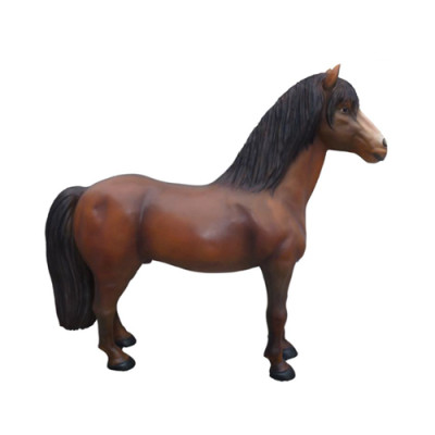Cavallo statua decorativa a grandezza naturale scultura da giardino statuette decorazione figure 215cm.
