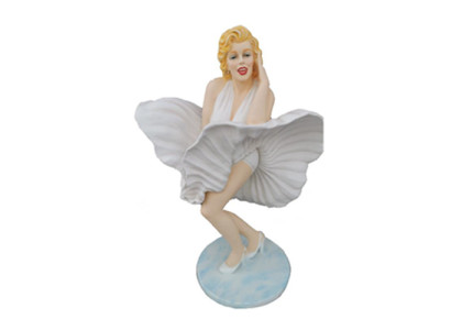 Figura astratta scultura di Marilyn Monroe a grandezza naturale abito stile anni '60 USA 165 cm