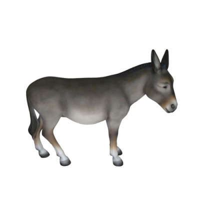 Asino Scultura a grandezza naturale Decorazione Statue Scultura Giardino Decorazioni Figure 174cm nuova