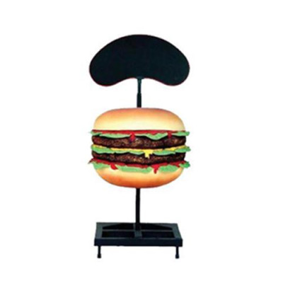 Scultura Doppio Cheeseburger Hamburger Display Figura Statua