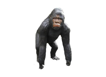 Gorilla Statua decorativa Statua da giardino 130cm Grandezza naturale Statua in plastica Figure