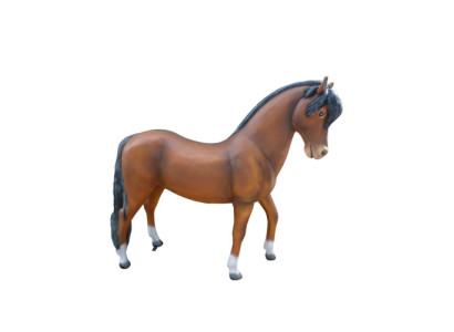 Cavallo Statua decorativa in forma di statua di dimensioni reali per giardino, figure di decorazione, sculture, 160 cm.
