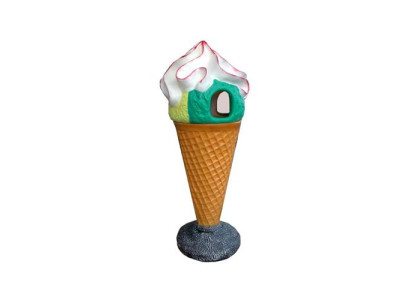 Ice Cream Figure Design Cestino per pattumiera Statua Figure Statua Display 145 cm