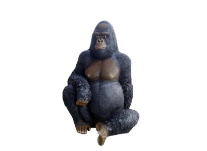 Bella scultura astratta da designer di una scimmia, altezza della figura 110 cm.