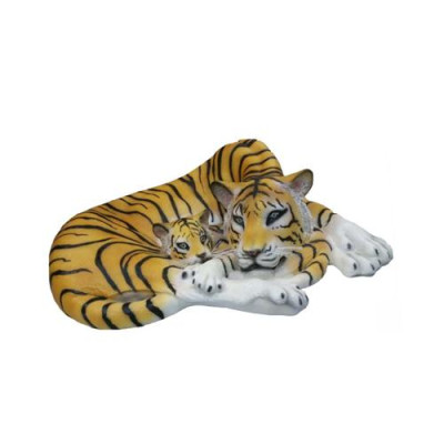 Geopard Statua decorativa Statue da giardino 35x80cm Artigianale Figura in plastica Nuovo