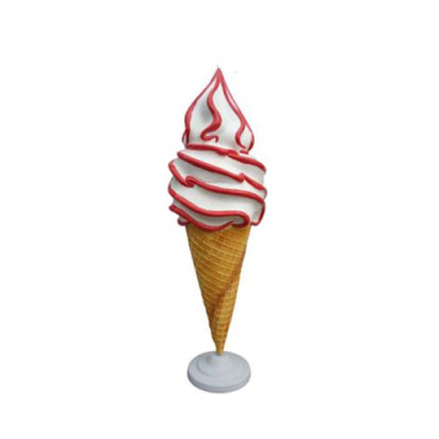 Statua di Gelato in forma di Statua, Espositore per Gelateria, Statuette Gastronomiche Nuove