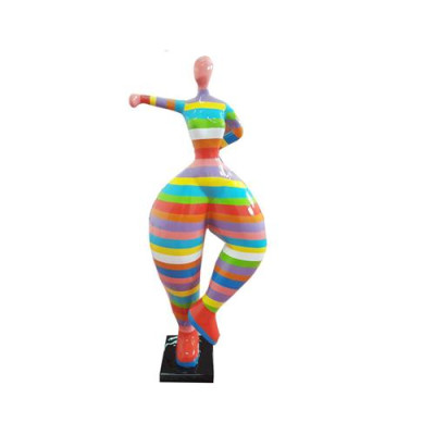 Sculture astratte statua statua Statue dipinte-arcobaleno Statue 132 cm XXL Statua in plastica Sculture astratte statua statua Statue dipinte-arcobaleno Statue 132 cm XXL Statua in plastica