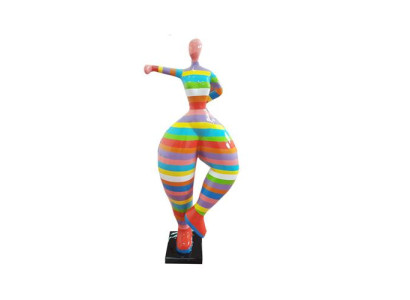 Sculture astratte statua statua Statue dipinte-arcobaleno Statue 132 cm XXL Statua in plastica Sculture astratte statua statua Statue dipinte-arcobaleno Statue 132 cm XXL Statua in plastica