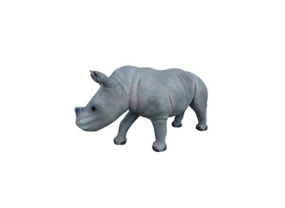 nasshorn Statua decorativa per giardino Figure di statue 142cm Animale Zoo Figura in plastica