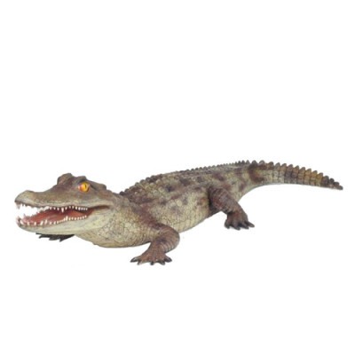 Coccodrillo giardino decorazione statua a grandezza naturale 198 cm figure scultura.