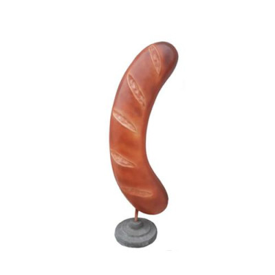 Espositore per negozio Chiosco Ristorante Insegna Scultura Salsiccia 190 cm Nuovo