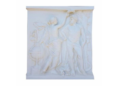 Stile antico rilievo dipinto decorativo figura statua 94x100 cm. Figure statue sculture.   Stile antico bassorilievo dipinto decorativo statua 94x100 cm. Figure statue sculture.