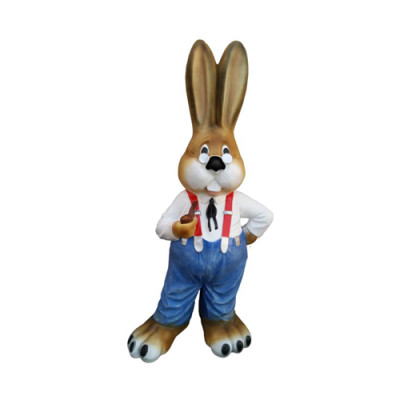 Coniglio figura figure astratte statue moderne dipinte colorate nuove 137cm