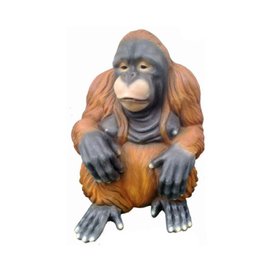 scimmia orangutan figura astratta statue moderna dipinta di nuovo 79cm statue