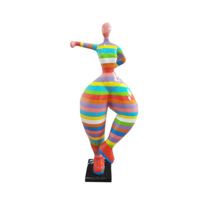 Moderna statua di ballerina in PVC, decorazione da 85cm, nuove figure ornamentali e statue.