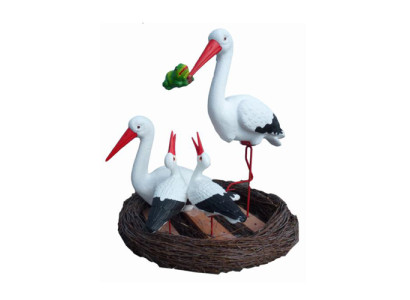 Cicogna uccello figura astratta figure moderne dipinte a mano nuove 80cm statua nuova statue