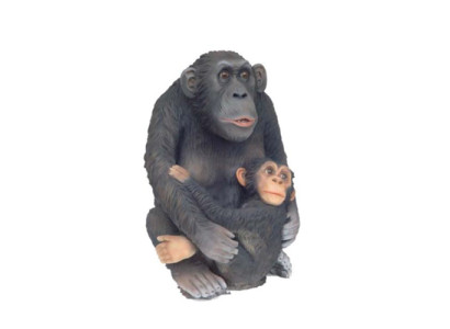 scimmia figura figure astratte statue moderne argento dipinte nuovo 75cm statua Nuovo  scimmia figura figure astratte statue moderne argento dipinte nuovo 75cm statua Nuovo