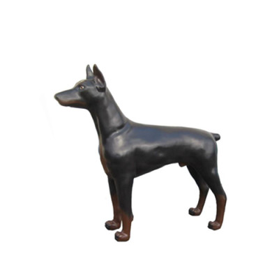 Dobermann cane finta protezione contro i furti cane da combattimento cane decorativo statua scultura