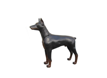 Dobermann cane finta protezione contro i furti cane da combattimento cane decorativo statua scultura