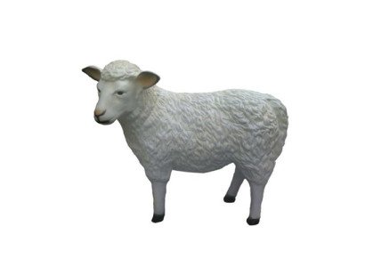 Statua decorativa di pecora per giardino, figure e statue di 80 cm a grandezza naturale.