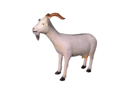 Capra Decorativa Statua di Giardino Figure Statue 82 cm a Grandezza Naturale