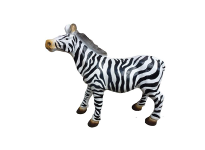Design moderno giardino a strati di zebre in plastica decorazione scultura 70cm nuova