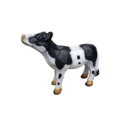 Vitellino Mucca Manzo Macellaio Pubblicità Macellaio Animale Espositore Richiamo Statua 58 cm