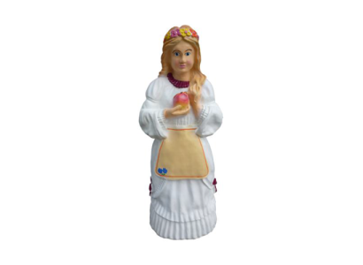 Statua scultura decorativa 84 cm ragazza con mela P18