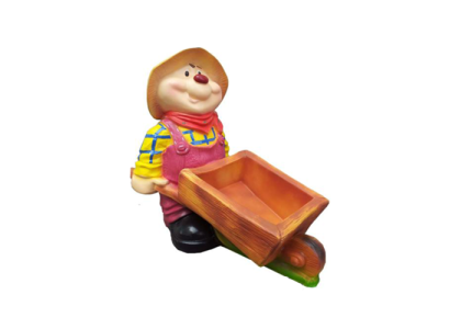 Decorazione da giardino Statua Scultura Ornamento Figure di criceto Fatto a mano 60cm