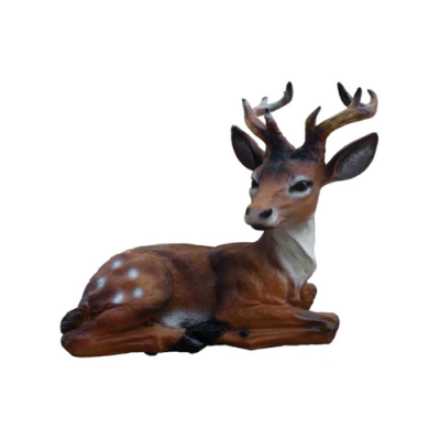 Statua di cervo Statua Statuette Giardino Decorazione Scultura Decorativa 45 cm Nuovo