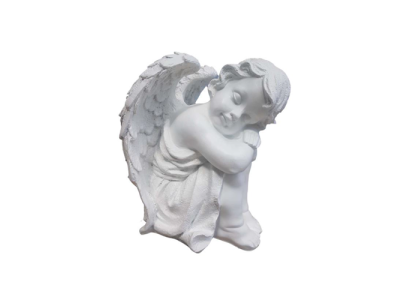Figura decorativa di Angelo Statua Scultura 41cm Figure Statue Sculture Ornamento funerario