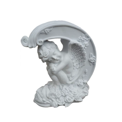 Figura decorativa Statua Scultura 50 cm Figura Statua Scultore Angelo Bambino Nuovo R104