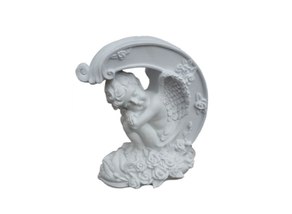 Figura decorativa Statua Scultura 50 cm Figura Statua Scultore Angelo Bambino Nuovo R104