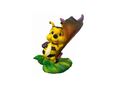 Moderno Design Api Animale Giardino di 48 cm Decorazione Scultura Giallo Api
